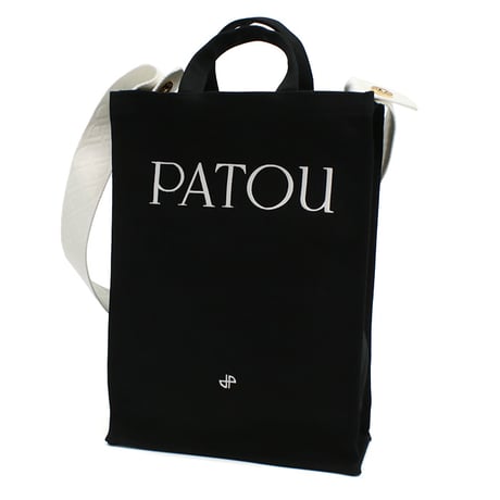 パトゥ PATOU トートバッグ ヴァーティカル 2WAY ショルダー レディース ロゴ ブランド AC0620076　999B ブラック