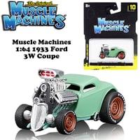 Muscle Machines 1:64 1933 Ford 3W Coupe【マッスルマシン】ミニカー