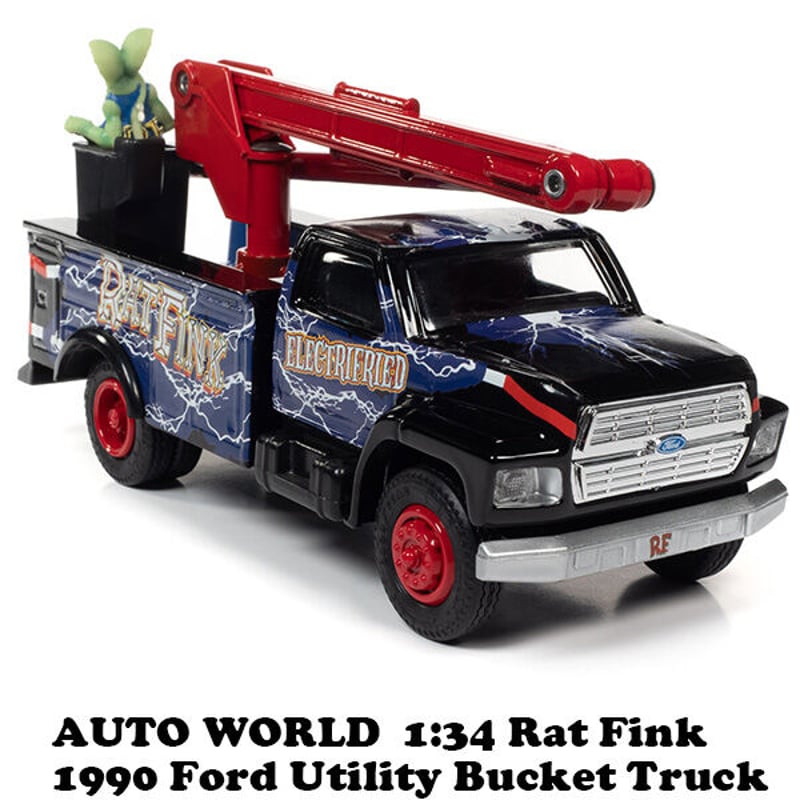 1:34 Rat Fink 1990 Ford Utility Bucket Truck 【ラ