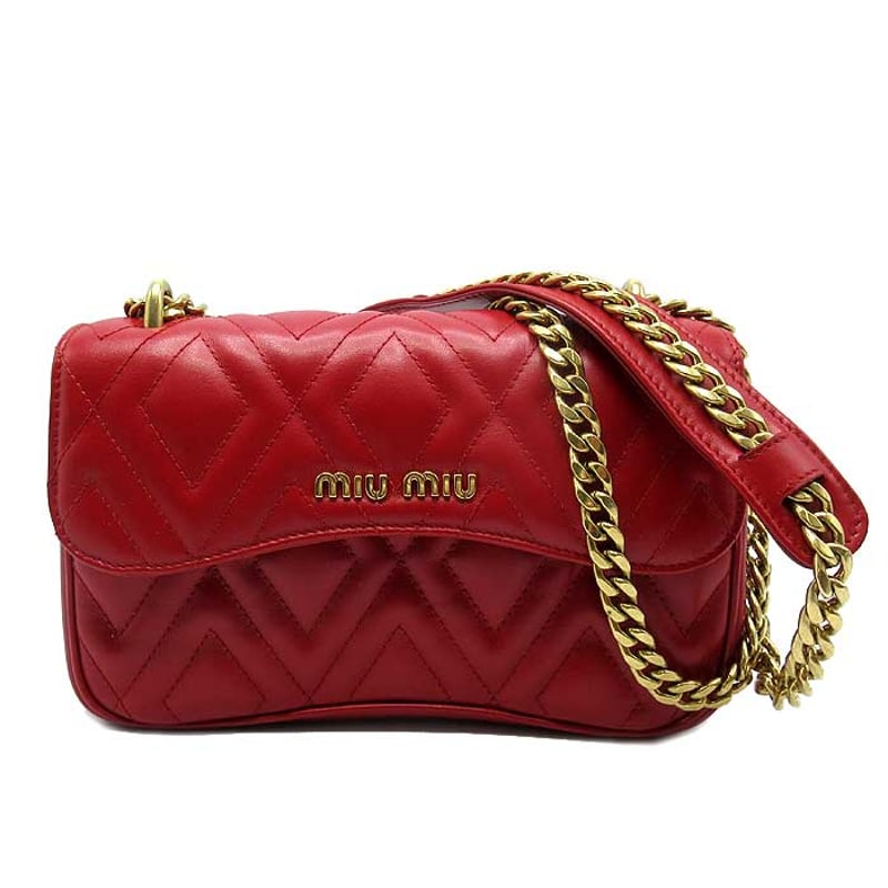 🎀ミュウミュウ ショルダーバッグ MIU MIU キルティング調 2WAY 5BD138