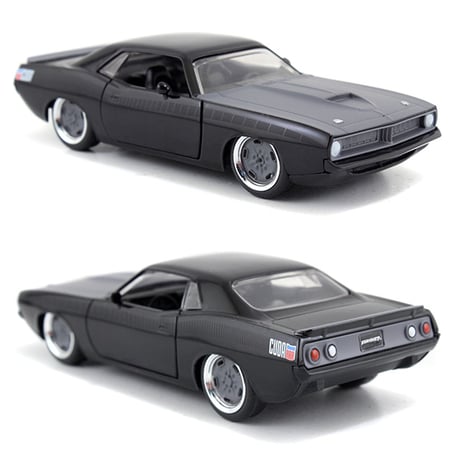 JADATOYS 1:32 ワイルドスピードダイキャストカー LETTY's Plymouth Barracuda