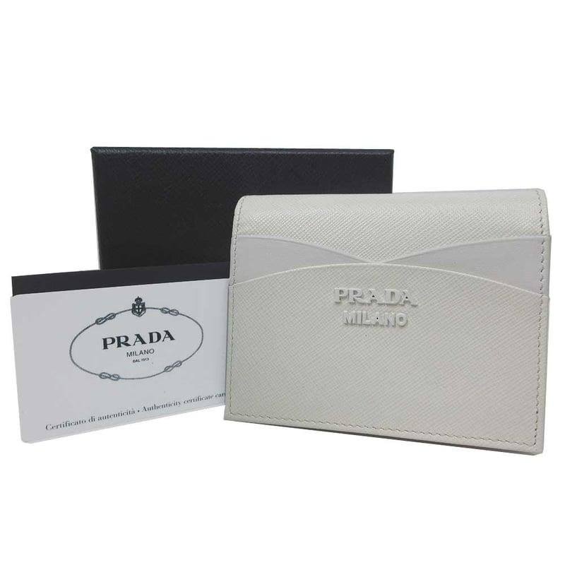 プラダ 財布 二つ折り財布(小銭入れあり) PRADA サフィアーノレザー 