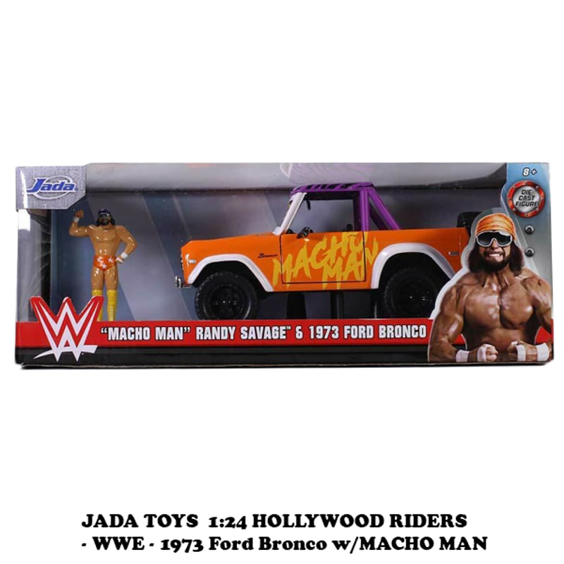 ミニカー Ford Bronco w/Macho Man Randy Savage Macho Man Randy Savage 1973 Ford Bronco WWE Jada Diecast