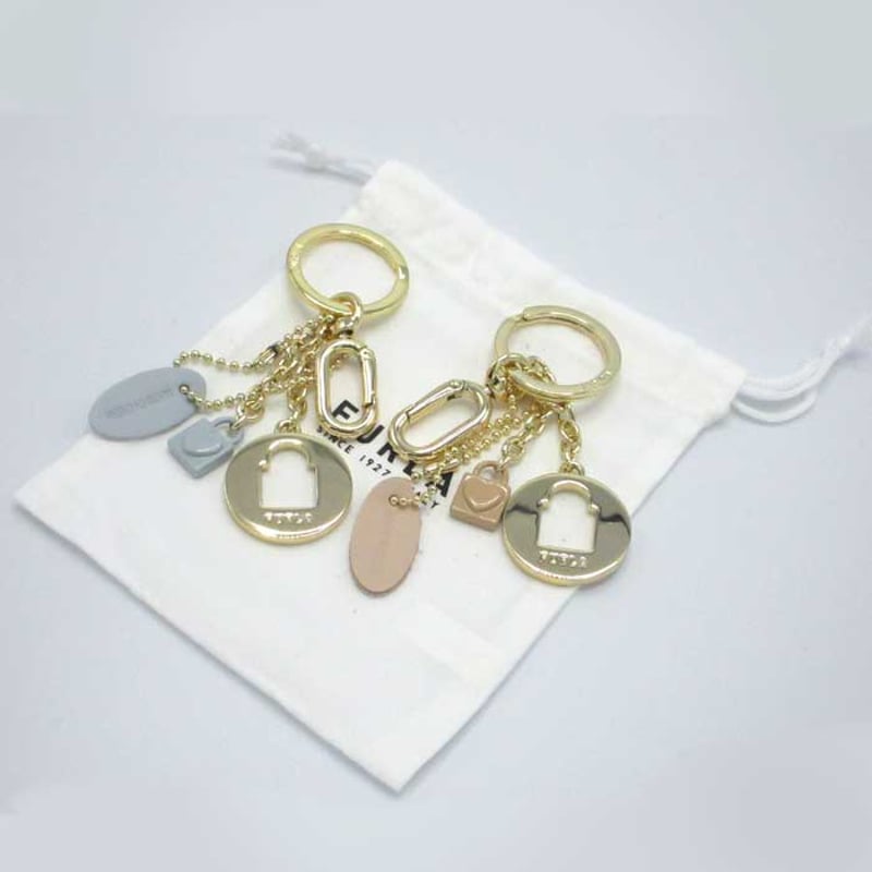 FURLA チャームホルダー フルラ キーホルダー バッグチャーム FURLA クリスタル