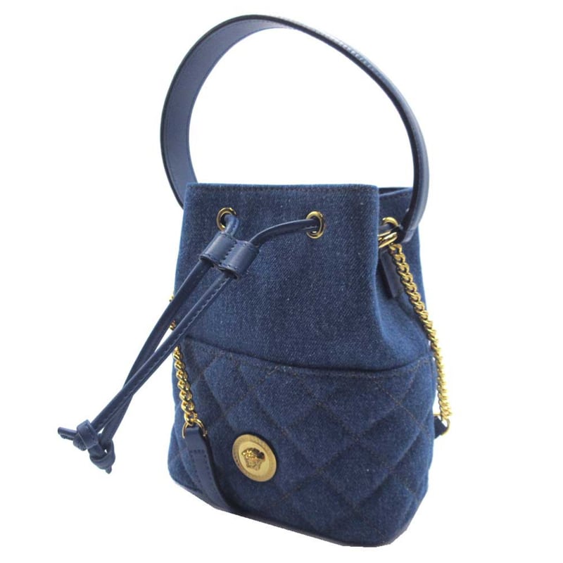 ヴェルサーチェ ショルダーバッグ デニム メデューサモチーフ 2WAY