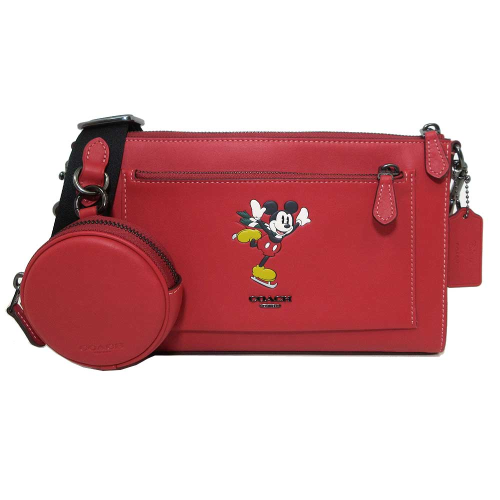 コーチ ショルダーバッグ COACH X DISNEY ミッキー アイス スケート
