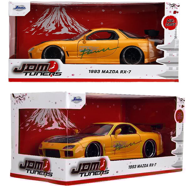 JADATOYS 1:24 JDM TUNER 1993 Mazda RX-7 HKS Tun