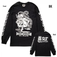 Rat Fink x MOON Equipped ロング スリーブ Tシャツ 【ラットフィンク 】BKブラック Mサイズ