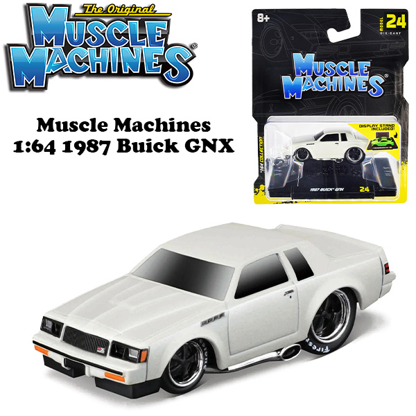 Cm Models 1/64 1987 BUICK GNX PEARL WHITE 1/64 DIECAST MODEL CAR