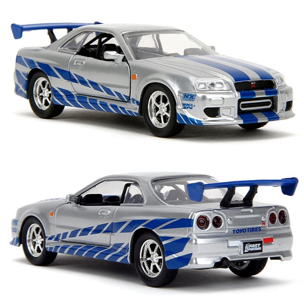 JADATOYS 1:32 ワイルドスピードダイキャストカー BRIAN's Nissan S