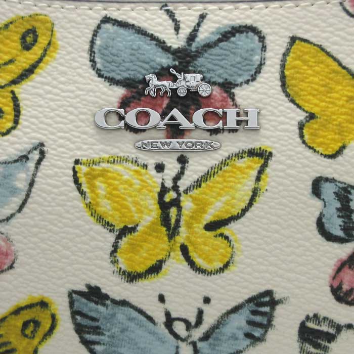 コーチ ショルダーバッグ COACH バタフライ プリント テリ チェーン