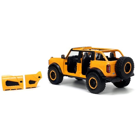 JADATOYS 1:24 JUST TRUCKS w/RACK & WHEELS 2021 FORD BRONCO ミニカー