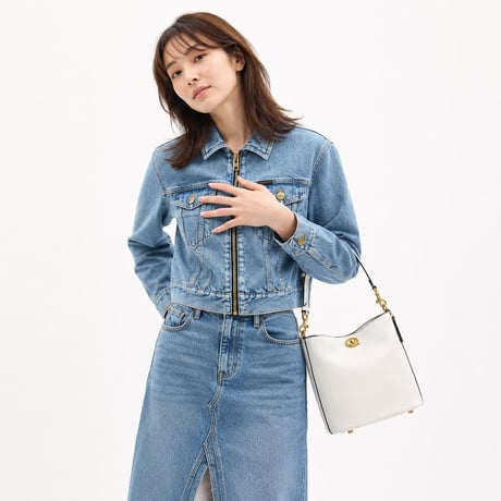🎀コーチ COACH　ウィロウ ソフト バケット バッグ 19　CW625 B4/HA