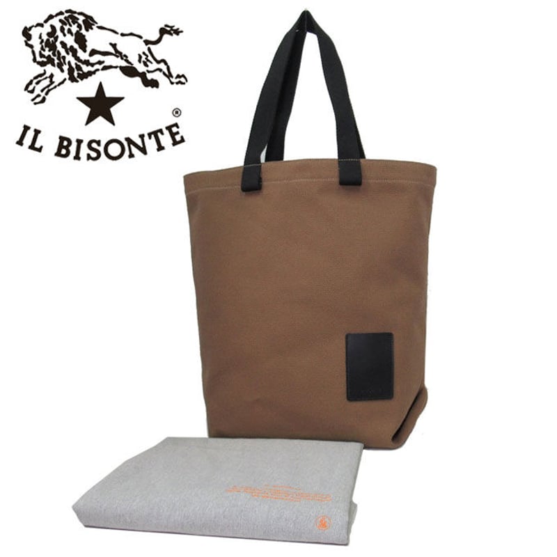 イルビゾンテ トートバッグ IL BISONTE キャンバス ロゴ A4対応 BTO132 ...
