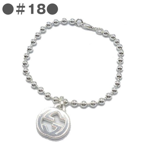 グッチ ブレスレット GUCCI INTERLOCKING G ボールチェーン シルバー925 479226 J8400 8106 #18 ブティックライン メンズ ユニセックス