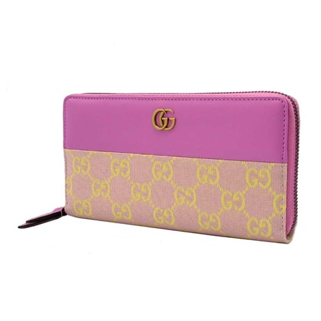 🎀グッチ 長財布 GUCCI GGマーモント GGキャンバス ラウンド ジップ ウォレット 783117 FADAR 8741 ブティックライン レディース
