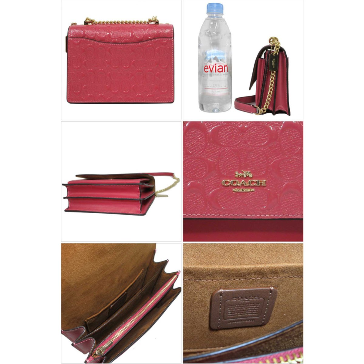 国内即発COACH パテント クレア チェーン ミニクロスボディCH593 コーチ ショルダーバッグ COACH チェーン ミニ クロスボディ 斜