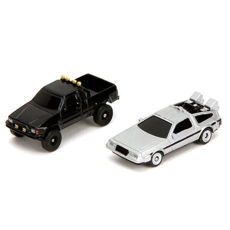 NANO SCENE BTTF HILL VALLEY COURTHOUSE w/2 VEHICLES 【バックトゥザフューチャー ミニカー】