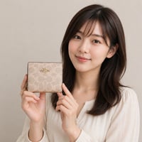 🎀コーチ COACH　スナップ ウォレット・シグネチャー キャンバス　CW789 IMXDM