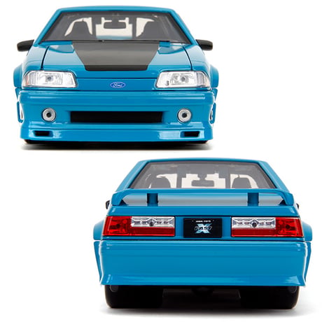 JADATOYS 1:24 ワイルドスピードダイキャストカー 1989 FORD MUSTANG GT