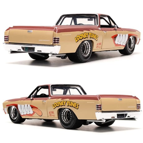 1:24 LOONEY TUNES 1967 CHEVY EL CAMINO w/ TASMANIAN DEVIL 【ルーニーチューンズ】ミニカー