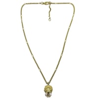 グッチ ネックレス GUCCI ライオンヘッド クリスタル メタル アンティーク加工 412885 J1D50 8062 ブティックライン レディース