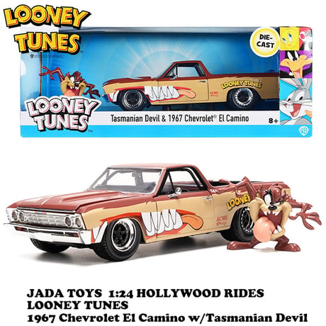 1:24 LOONEY TUNES 1967 CHEVY EL CAMINO w/ TASMANIAN DEVIL 【ルーニーチューンズ】ミニカー
