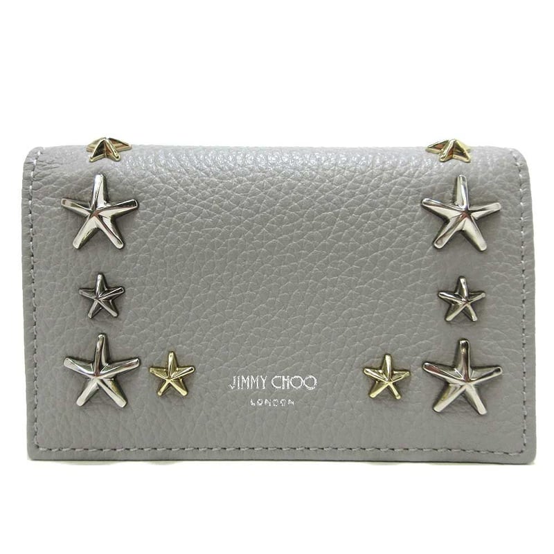 ジミーチュウ カードケース JIMMY CHOO スタースタッズ レザー カード ...