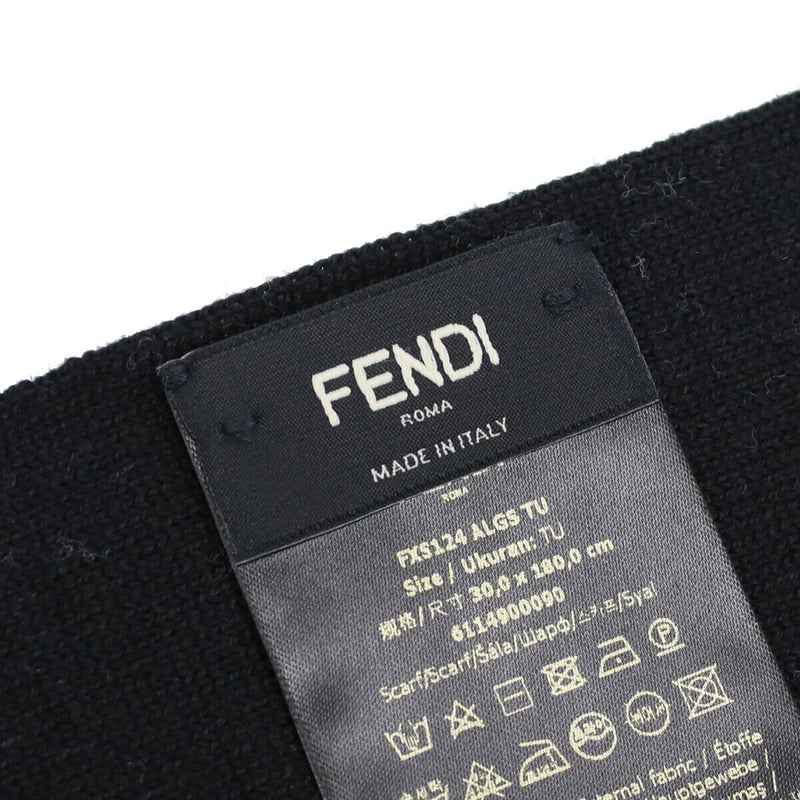 フェンディ FENDI メンズ－マフラー ブランド 冬ギフト ウール FF柄