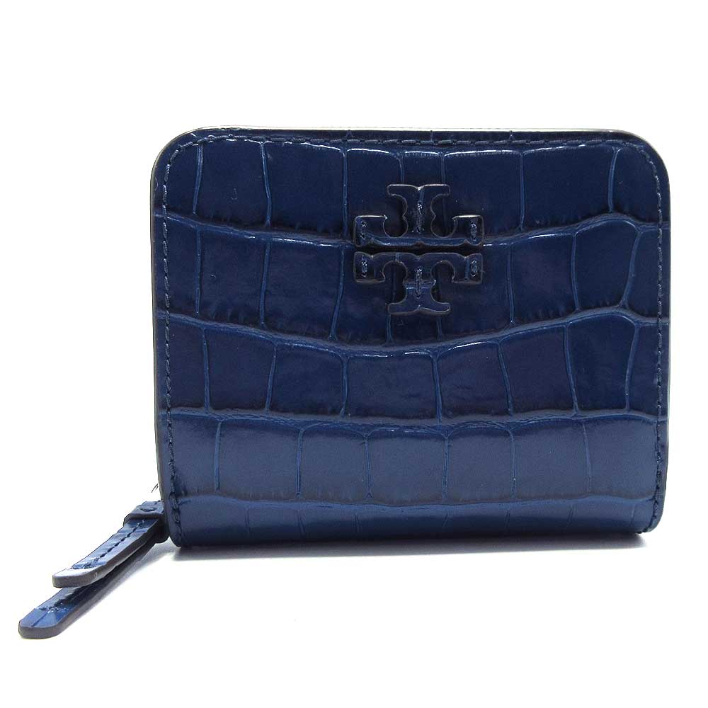 トリーバーチ 長財布 TORY BURCH クロコダイル レザー ジップ
