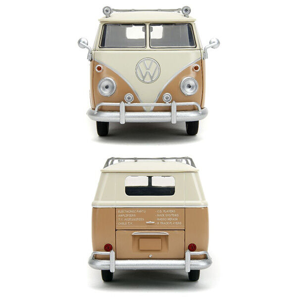 VW VAN タイプ1 BUS ダイキャスト1／24サイズ新品箱付きです。 送料無料 1/24 VW フォルクスワーゲン T1 キャンパーバン
