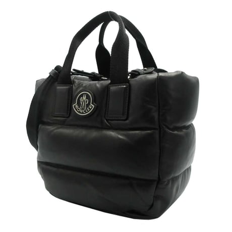 🎀モンクレール バッグ MONCLER 「MINI CARADOC」 レザー ダウン ミニトート 2WAY 斜めがけ 5L00010 M3708 999 アウトレット レディース