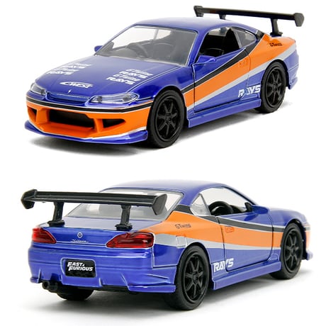 JADATOYS 1:32 ワイルドスピードダイキャストカー 2001 Nissan Silvia S15