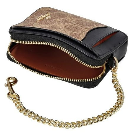 🎀COACH コーチ COACH　ジップ カード ケース・シグネチャー キャンバス　CW883 IMQRX