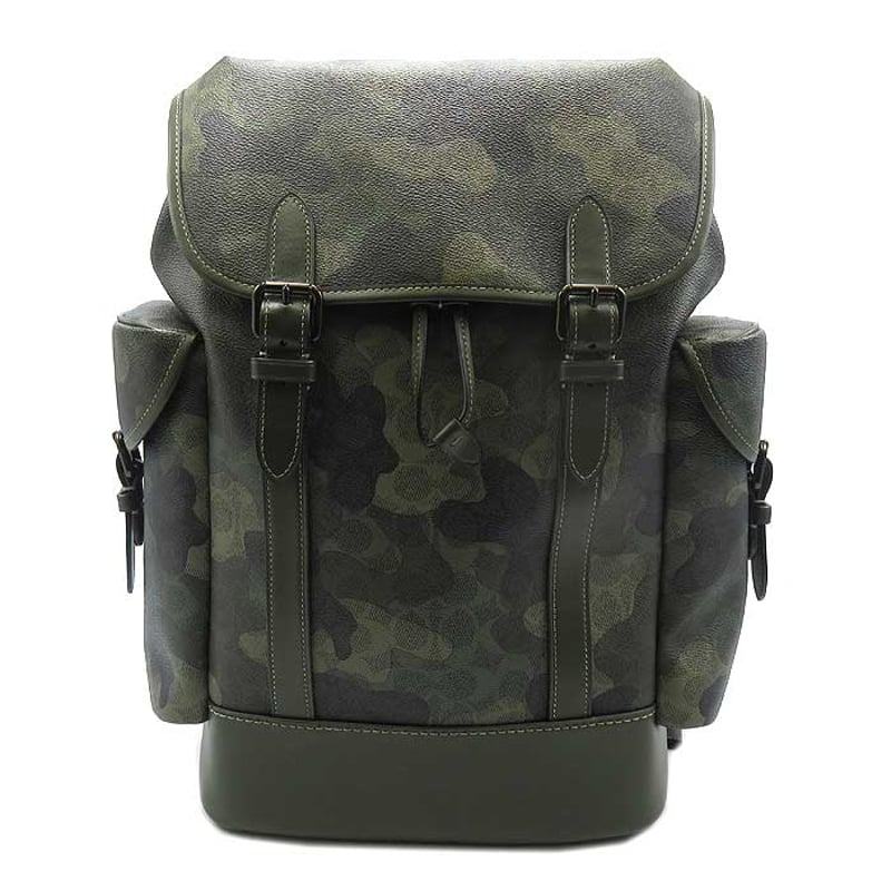 ✨コーチ バッグ リュック COACH HITCH シグネチャー カモ プリント