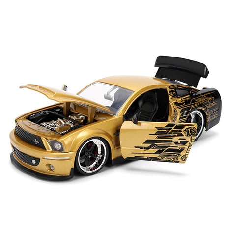 JADATOYS 1:24 BTM 2008 Ford Mustang Shelby GT500KR ミニカー