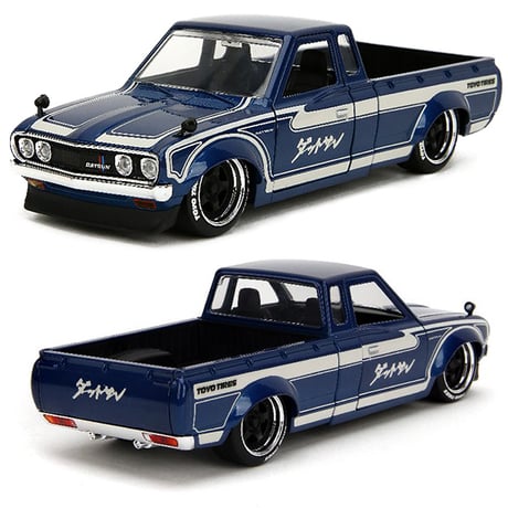 JADATOYS 1:24 JDM TUNERS 1972 Datsun 620 Pickup Truck ミニカー