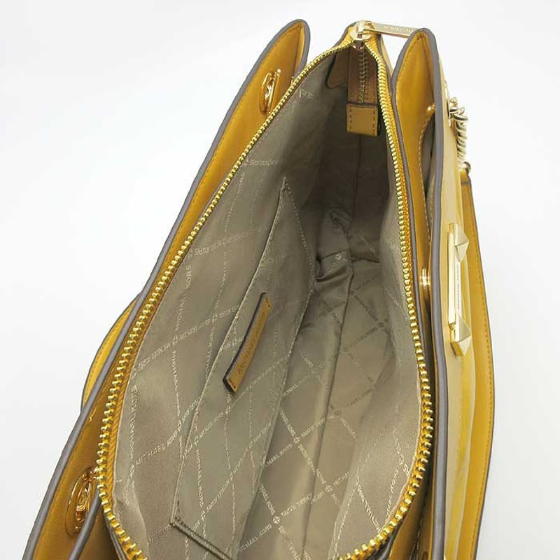 マイケルコース トートバッグ MICHAEL KORS PVC ミディアム チェーン  