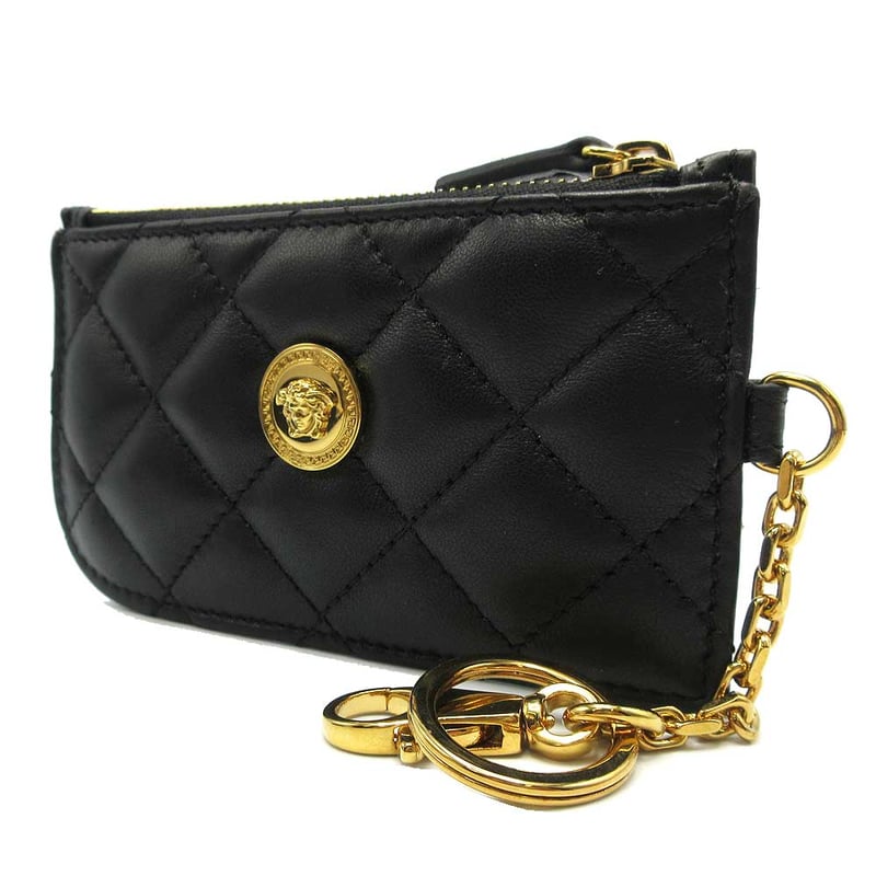 ヴェルサーチェ カードケース VERSACE キルティング レザー ヴェルサーチェ カードケース VERSACE キルティング レザー