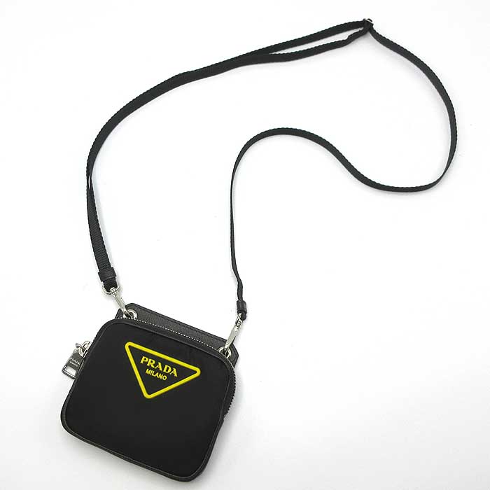 プラダ ポーチ PRADA ナイロン トラップ付 ミニポーチ 斜め掛け 2ZD003  