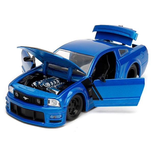 BTM 2006 Ford Mustang GT ミニカー JADA BIGTIME BTM 2006 FORD MUSTANG GT BLACK / GOLD STRIPES 1