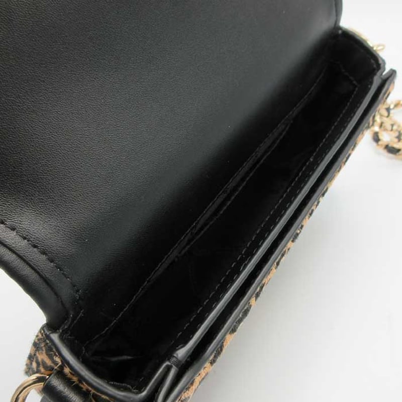 マイケルコース バッグ ショルダーバッグ MICHAEL KORS ミラ ヘアカーフ レオパード柄 スモール チェーン スリング メッセンジャー  斜め掛け 肩掛け 2WAY 30F3GIMM1H BLACK MULTI (ブラック×マルチカラー) ブティック レディース マイケルコース ショルダーバッグ レオパード柄 スモール チェーン