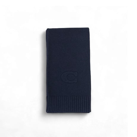 コーチ COACH EMBOSSED KNIT MUFFLER マフラー CCL86-DEB ユニセックス マフラー