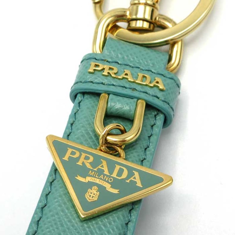プラダ キーリング PRADA トライアングル ロゴ サフィアーノ プラダ キーリング PRADA トライアングル ロゴ サフィアーノ