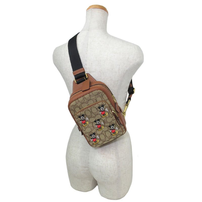 コーチ COACH X DISNEY ジャカード ミッキー プリント シグネチャー  