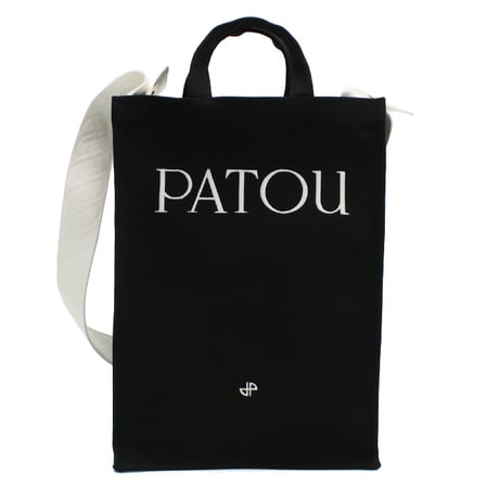 パトゥ PATOU トートバッグ ヴァーティカル 2WAY ショルダー レディース ロゴ ブランド AC0620076　999B ブラック