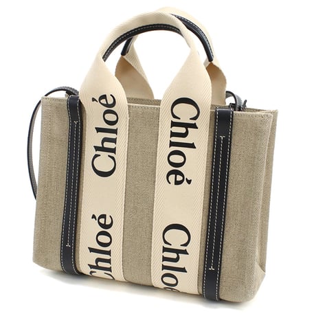 クロエ CHLOE トートバッグ　ブランドCHC22AS397I26　91JWHITE-BLUE 1 ベージュ系 ネイビー系