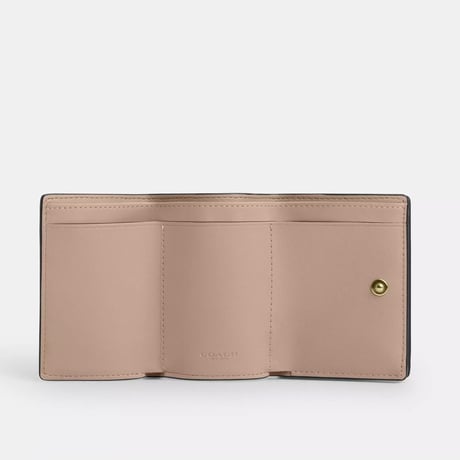 🎀コーチ COACH オリガミ スモール トライフォールド ウォレット シグネチャー キャンバス CX164 SVPWH