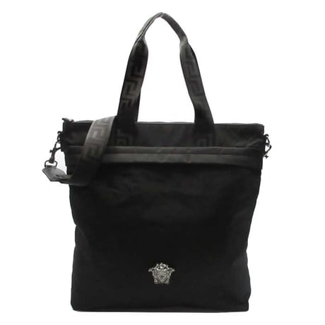 Versace] [ヴェルサーチェ] トートバッグ キャンバス スタッズ