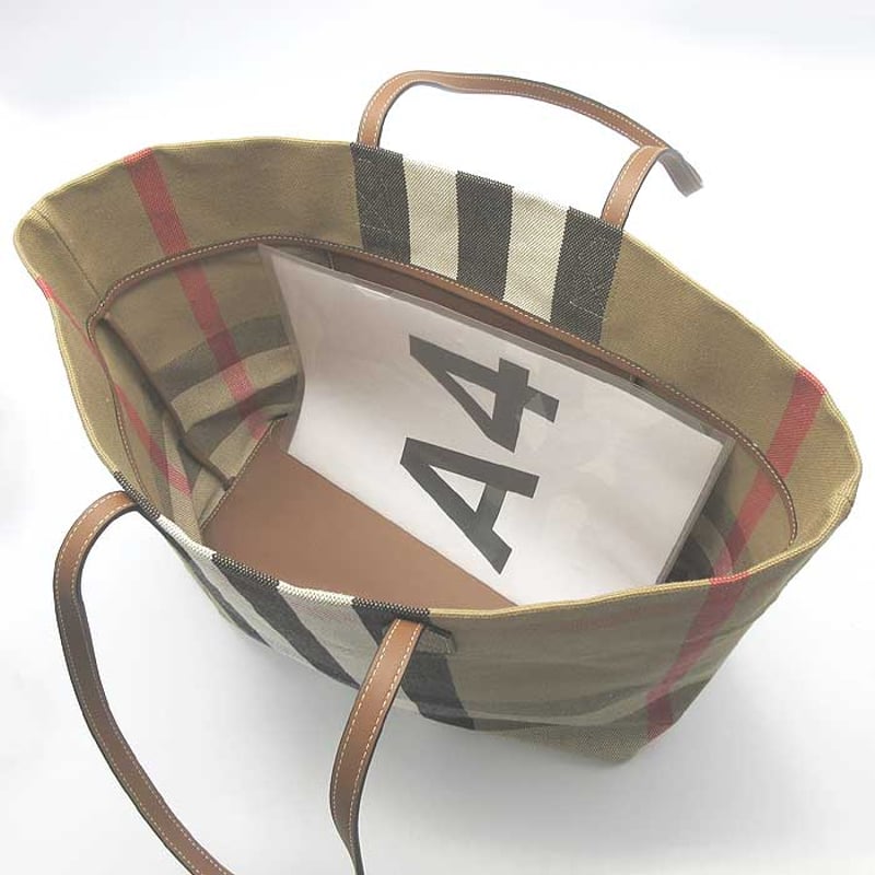 バーバリー トートバッグ BURBERRY ロンドン コットン チェック バーバリー トートバッグ BURBERRY ロンドン コットン チェック